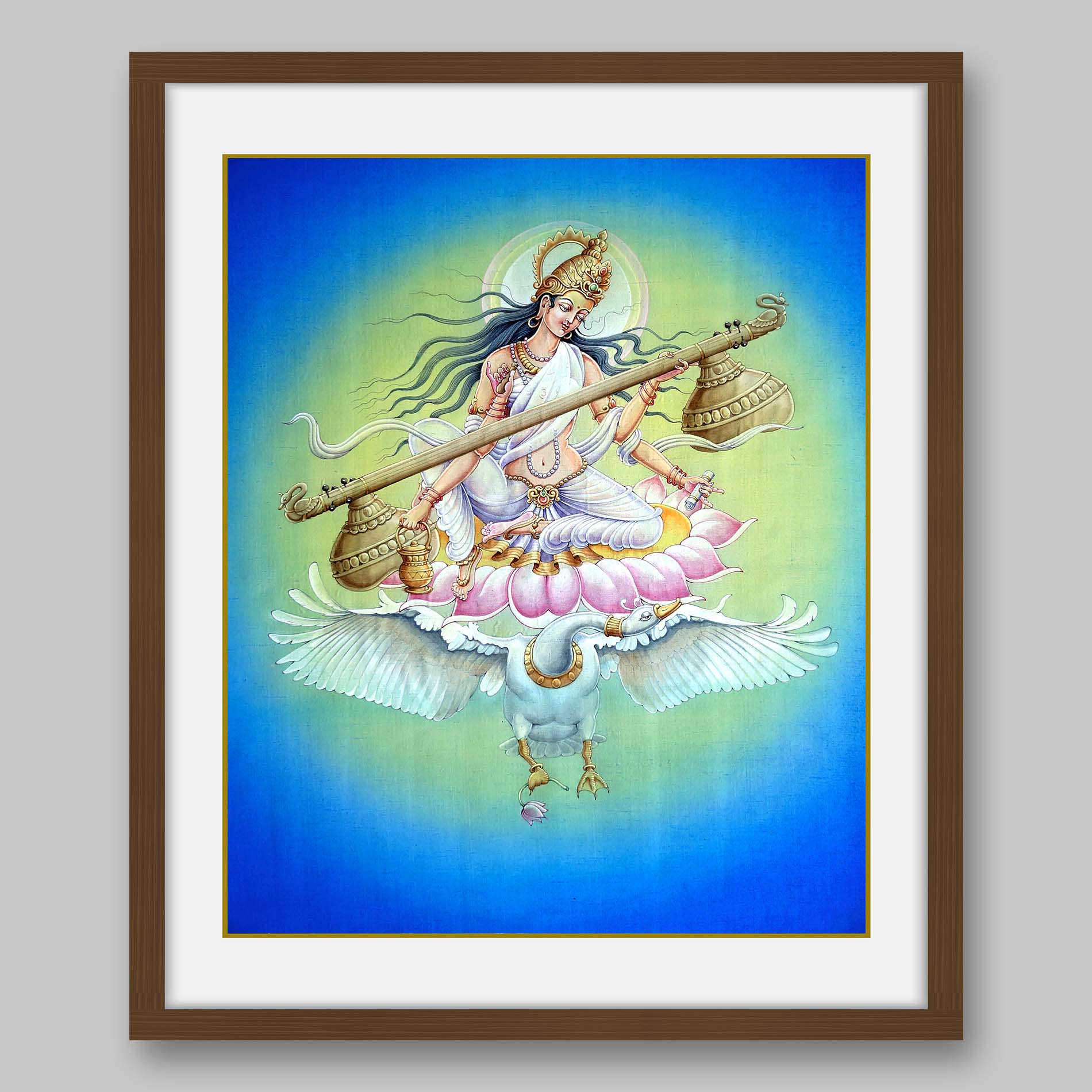 Saraswati – High Quality Print of Artwork by Pieter Weltevrede - Sagar World