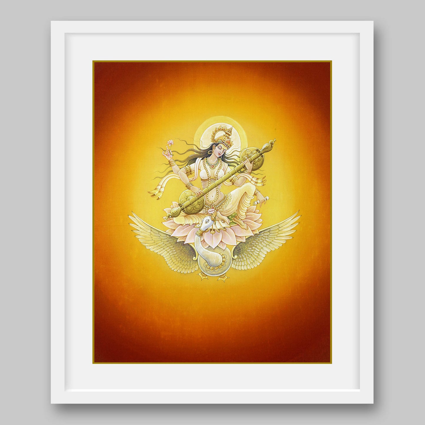 Saraswati – High Quality Print of Artwork by Pieter Weltevrede - Sagar World