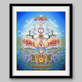 Animal symbols of Seven Chakras – High Quality Print of Artwork by Pieter Weltevrede