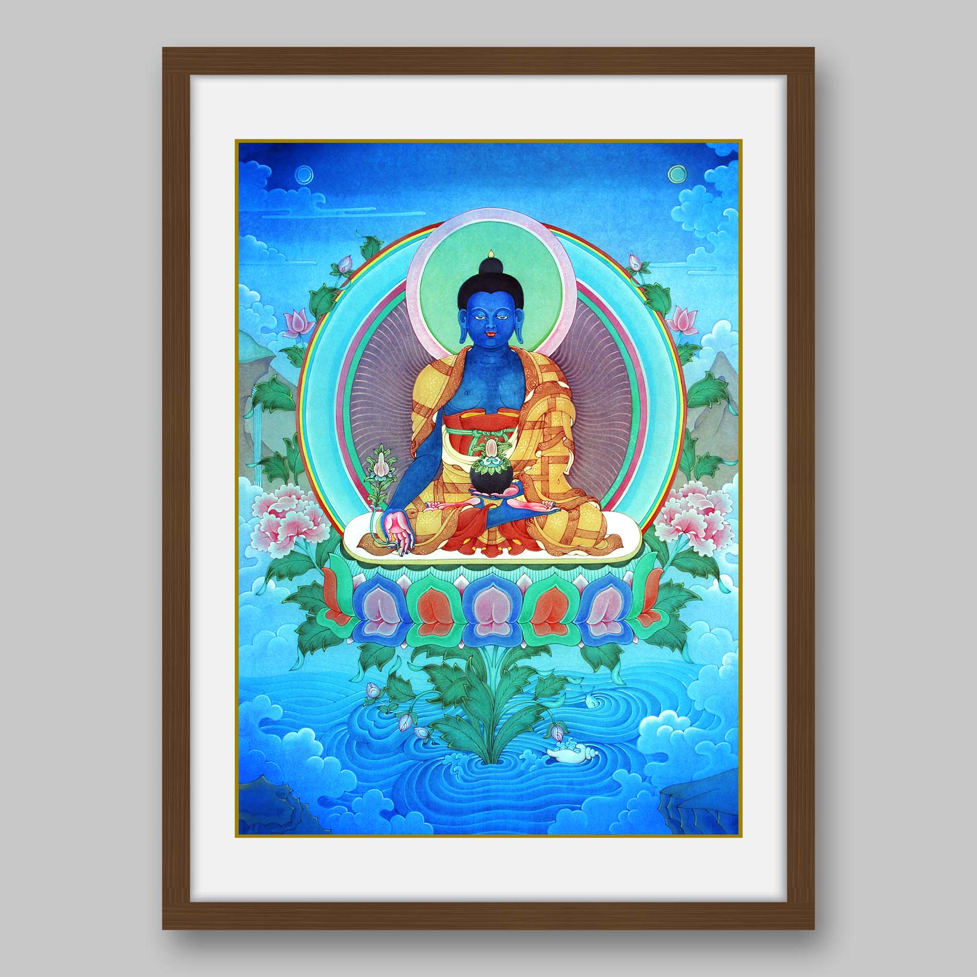 Shakyamuni Buddha - Gautam Buddha – High Quality Print of Artwork by Pieter Weltevrede - Sagar World
