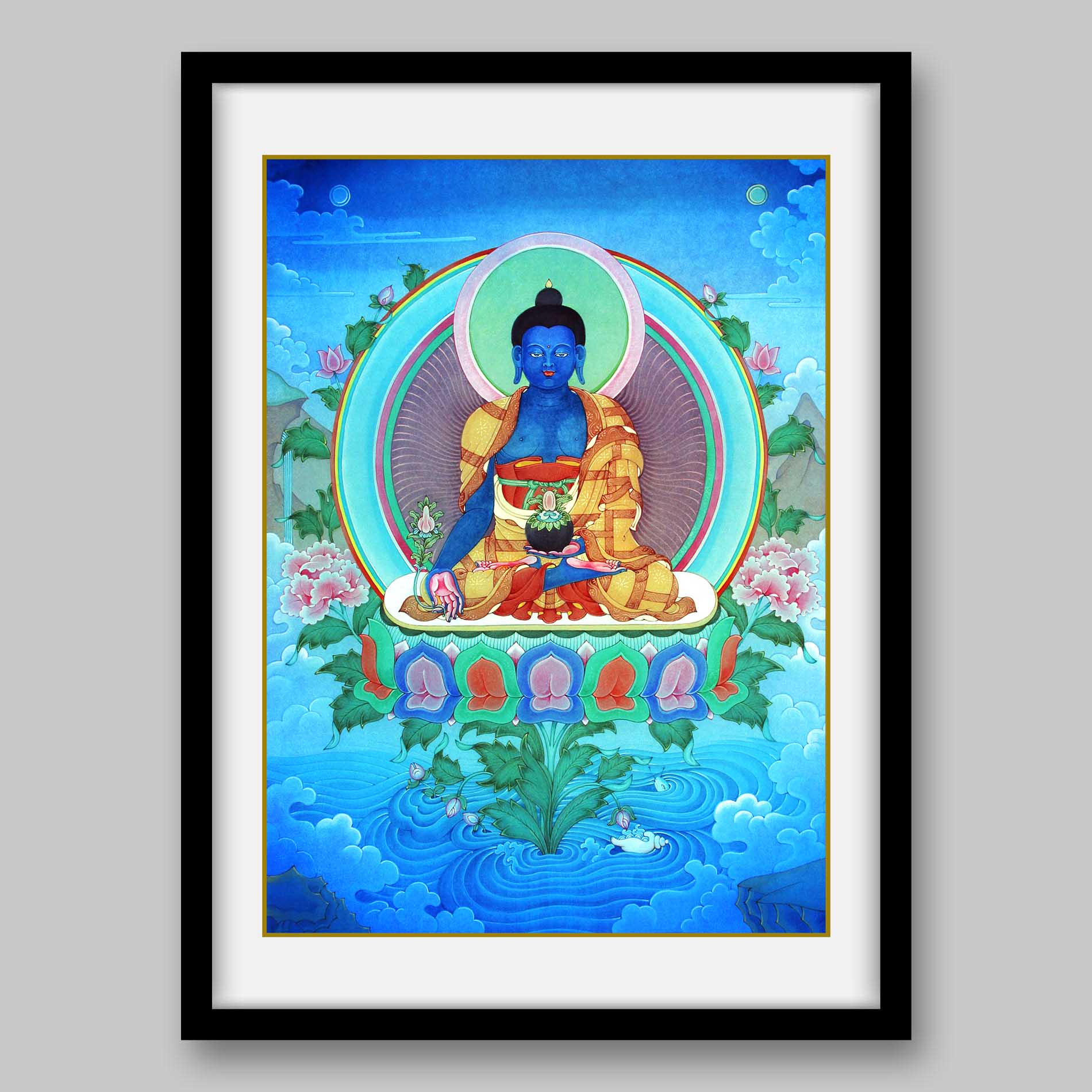 Shakyamuni Buddha - Gautam Buddha – High Quality Print of Artwork by Pieter Weltevrede - Sagar World
