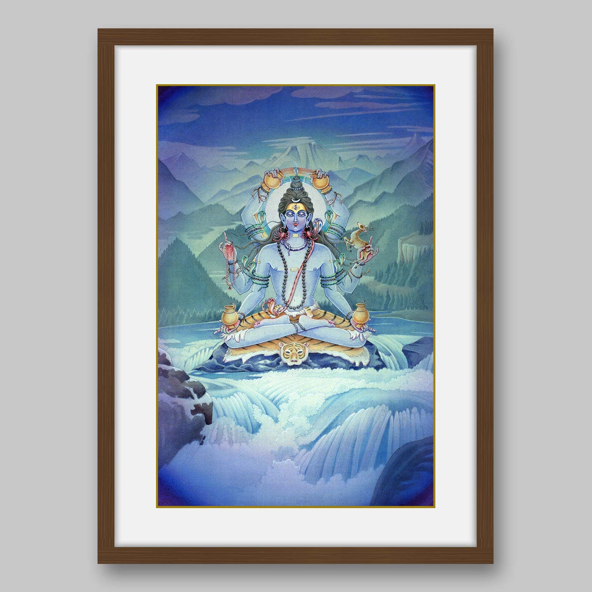 Mahamrityunjaya Shiva – High Quality Print of Artwork by Pieter Weltevrede - Sagar World