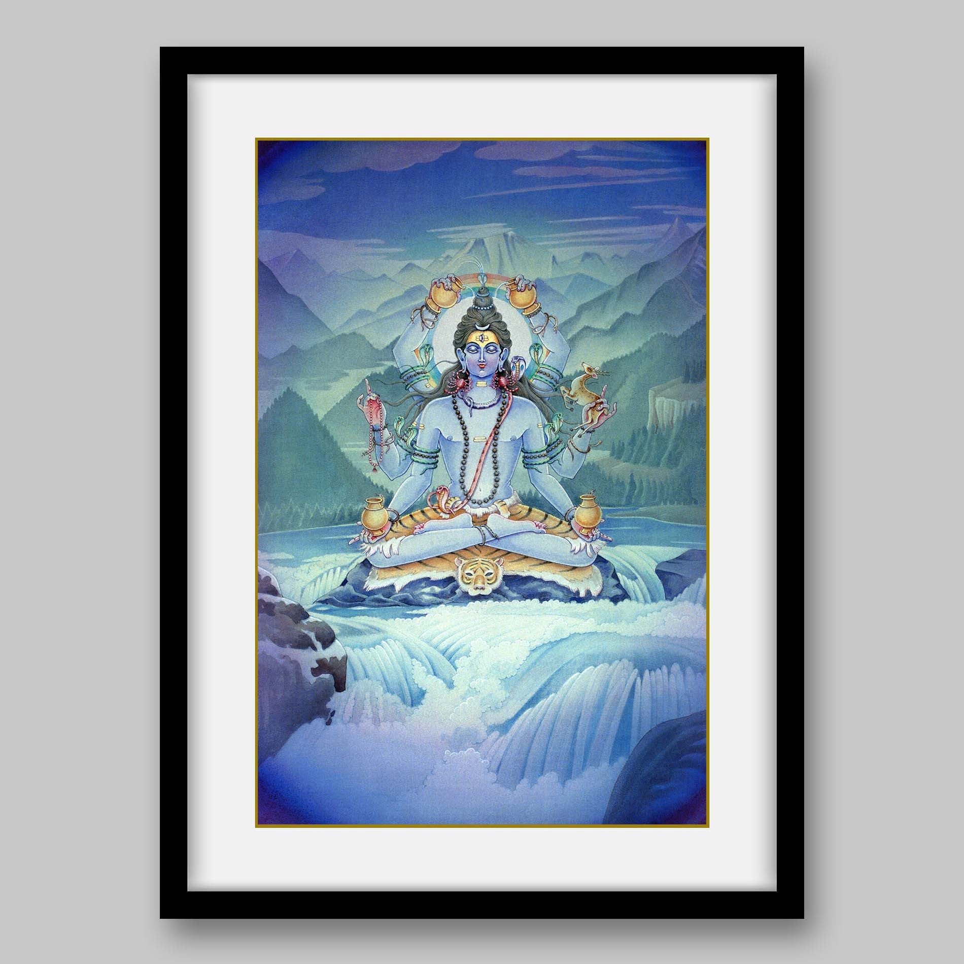Mahamrityunjaya Shiva – High Quality Print of Artwork by Pieter Weltevrede - Sagar World