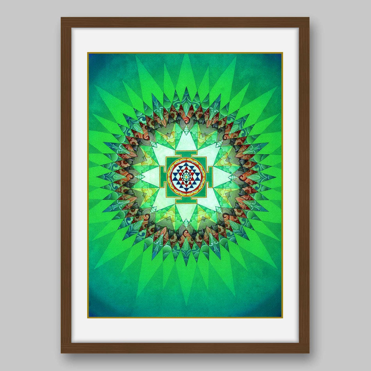 Sri Yantra - High Quality Print of Artwork by Pieter Weltevrede - Home Decor - Sagar World