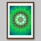 Sri Yantra - High Quality Print of Artwork by Pieter Weltevrede - Home Decor - Sagar World