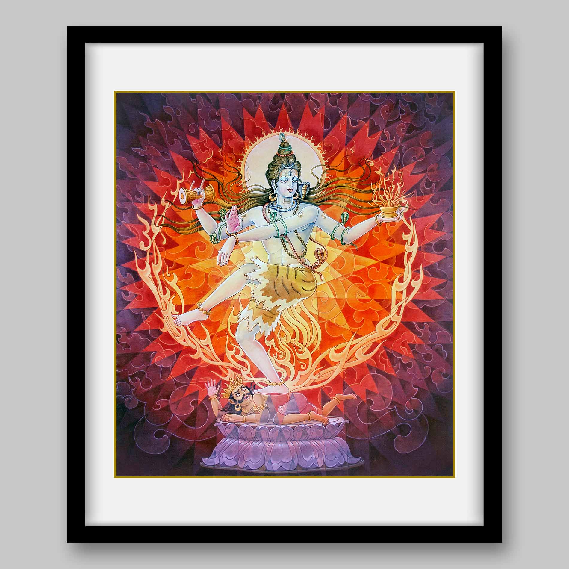 Shiva Nataraja – High Quality Print of Artwork by Pieter Weltevrede - Sagar World