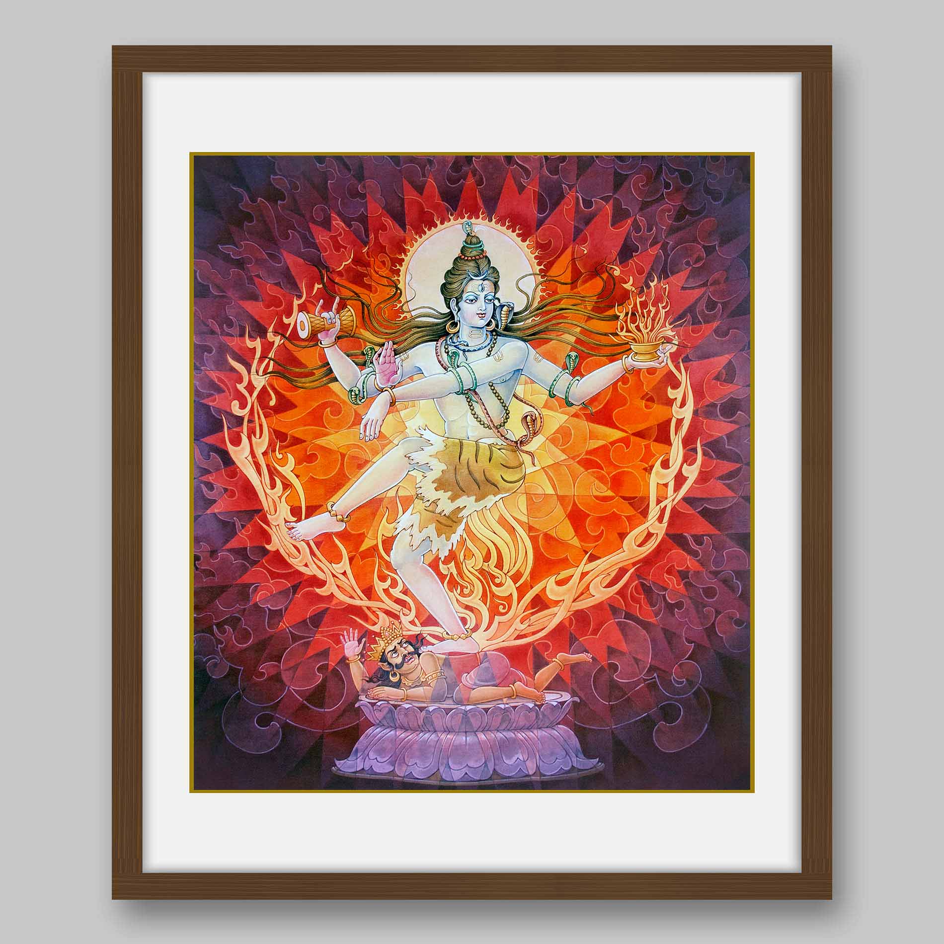 Shiva Nataraja – High Quality Print of Artwork by Pieter Weltevrede - Sagar World