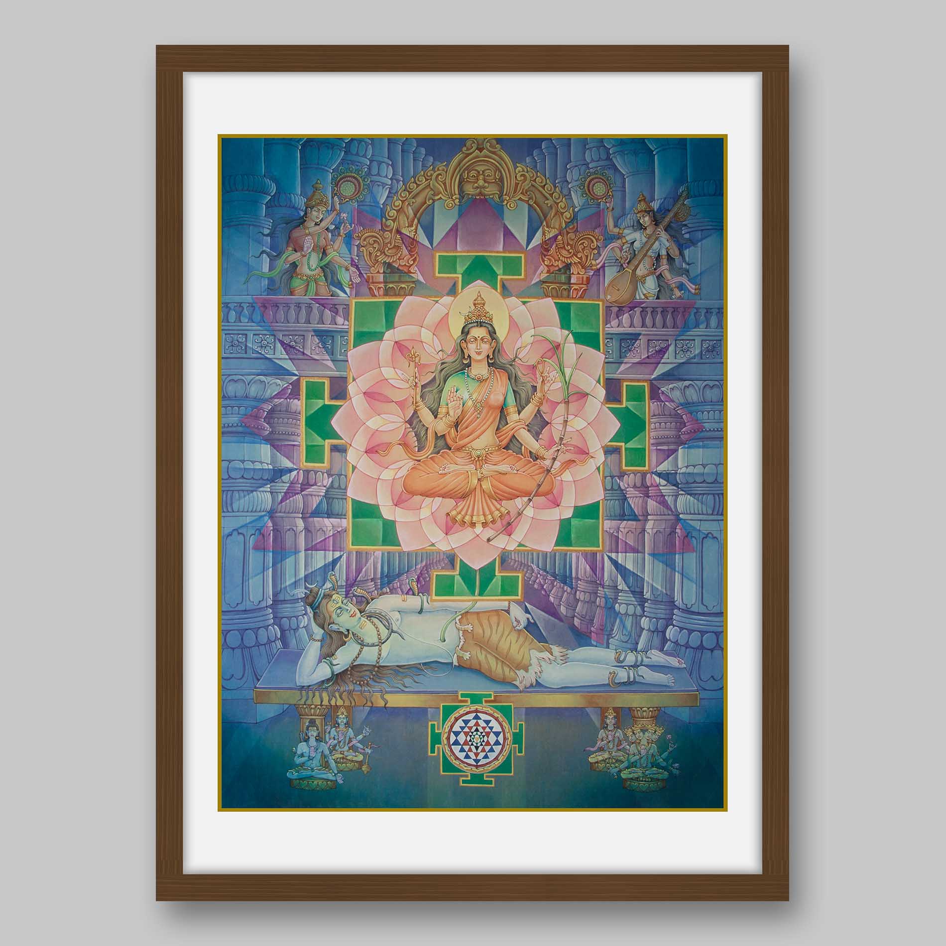 Tripura Sundari – High Quality Print of Artwork by Pieter Weltevrede - Sagar World