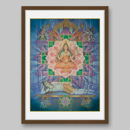 Tripura Sundari – High Quality Print of Artwork by Pieter Weltevrede - Sagar World