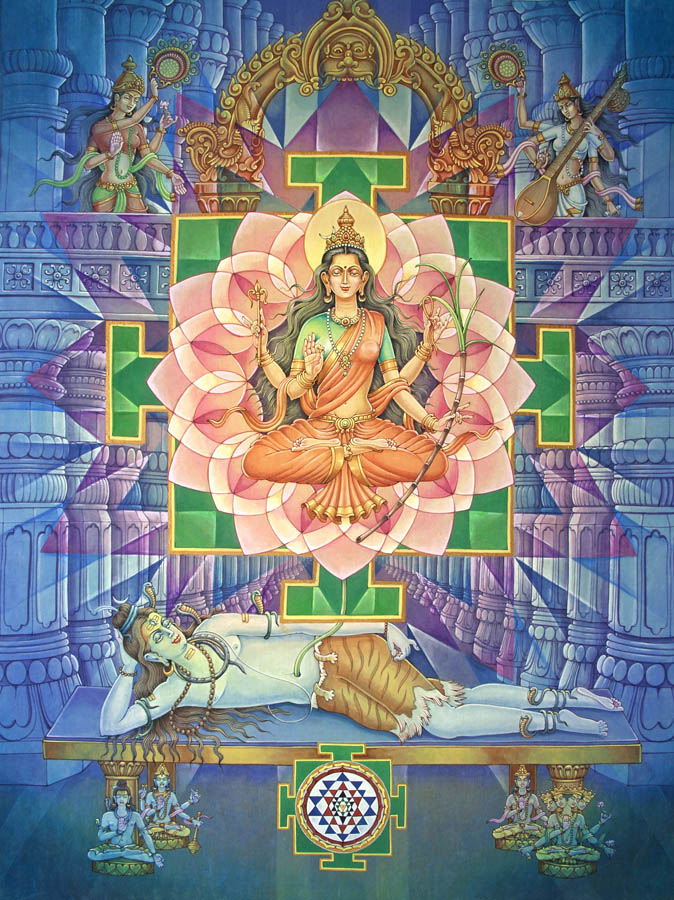 Tripura Sundari – High Quality Print of Artwork by Pieter Weltevrede - Sagar World