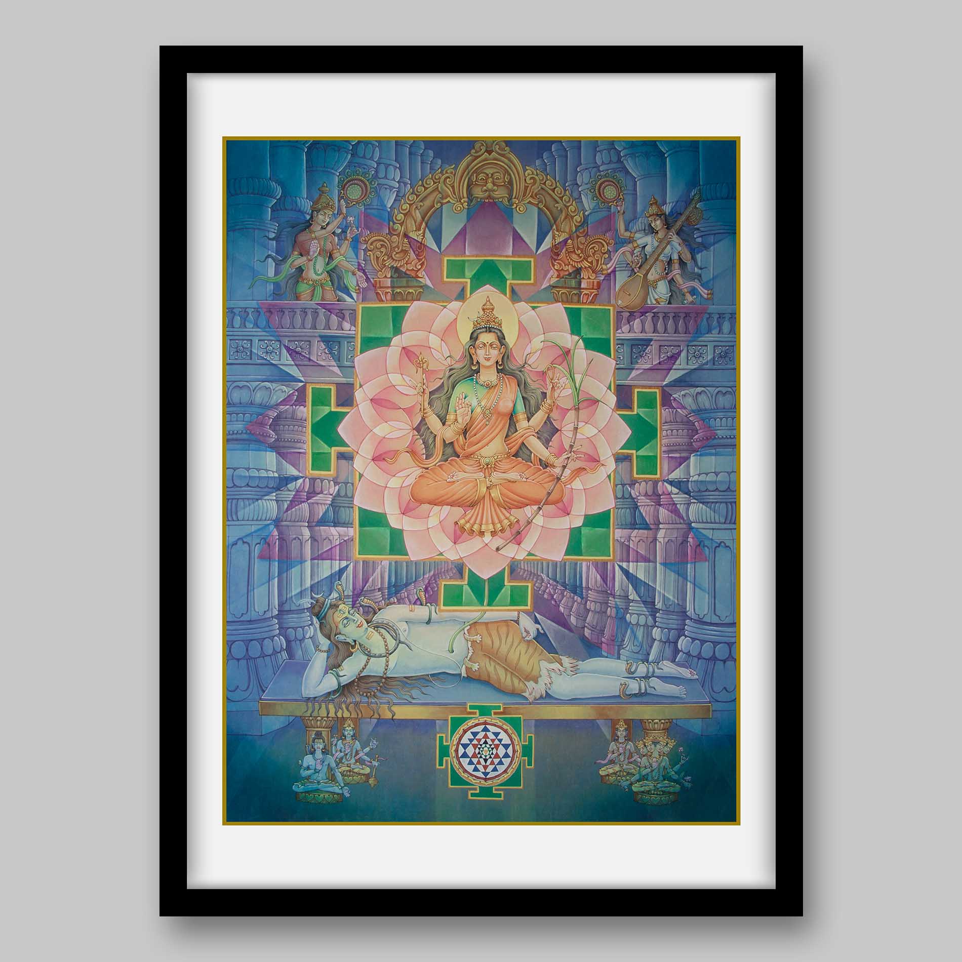 Tripura Sundari – High Quality Print of Artwork by Pieter Weltevrede - Sagar World
