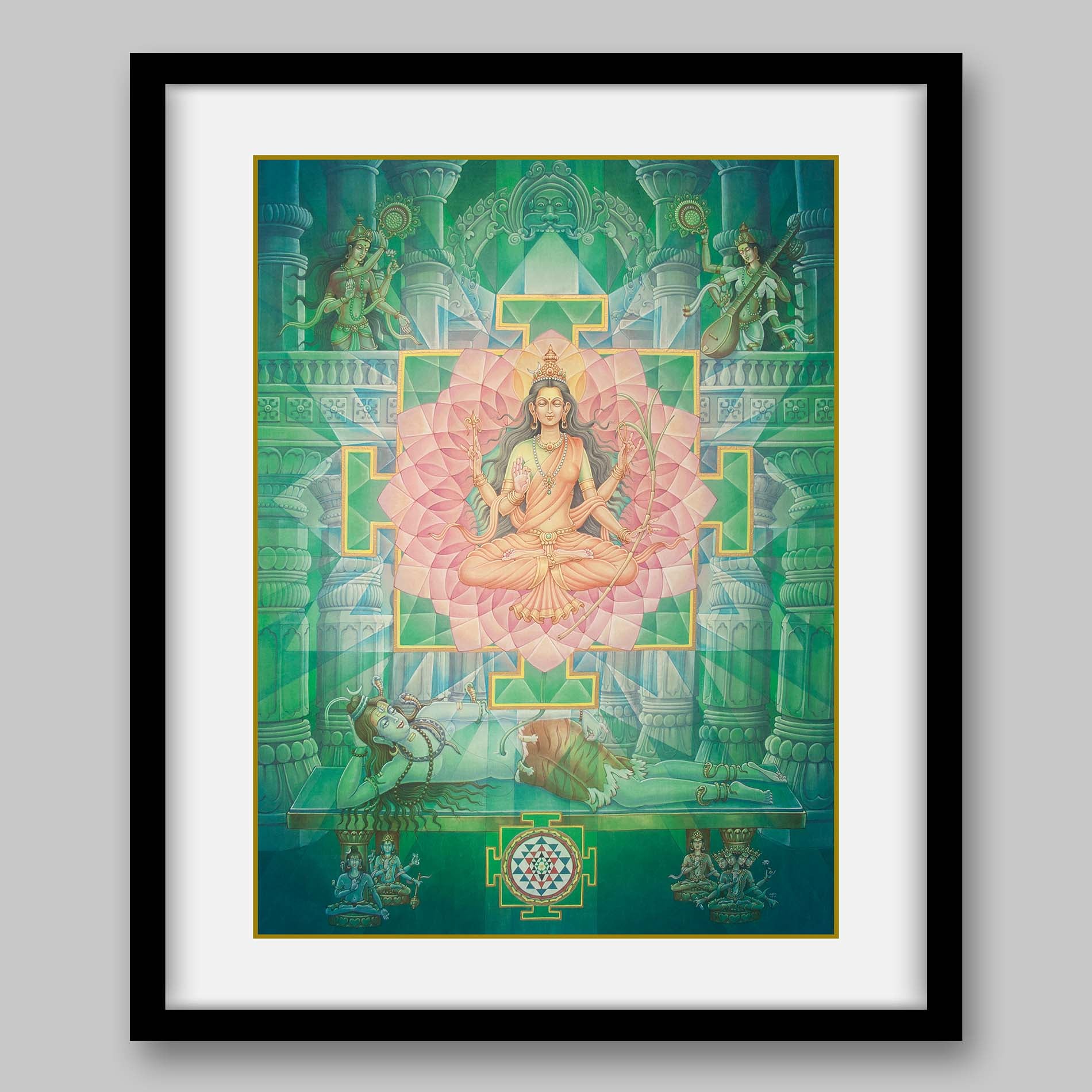Tripura Sundari – High Quality Print of Artwork by Pieter Weltevrede - Sagar World