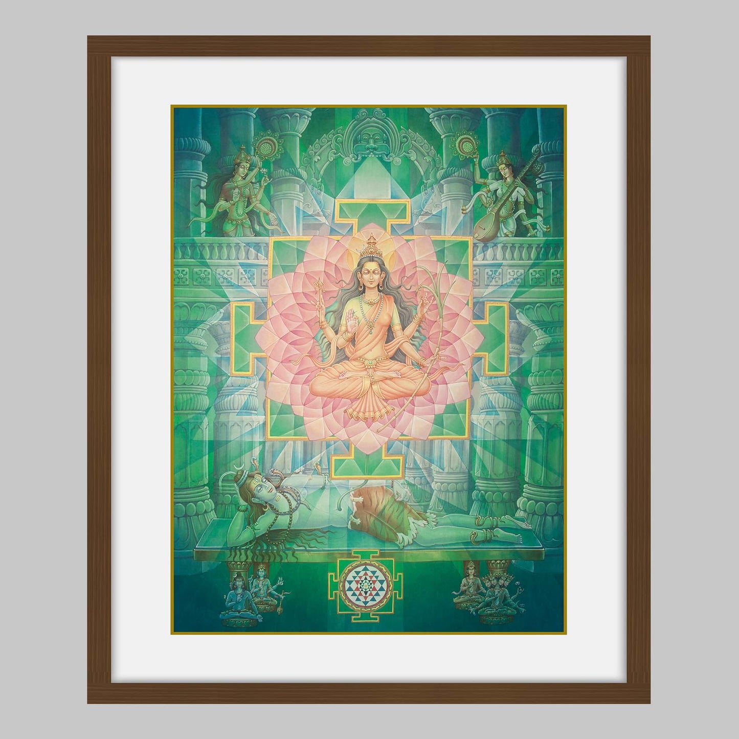 Tripura Sundari – High Quality Print of Artwork by Pieter Weltevrede - Sagar World
