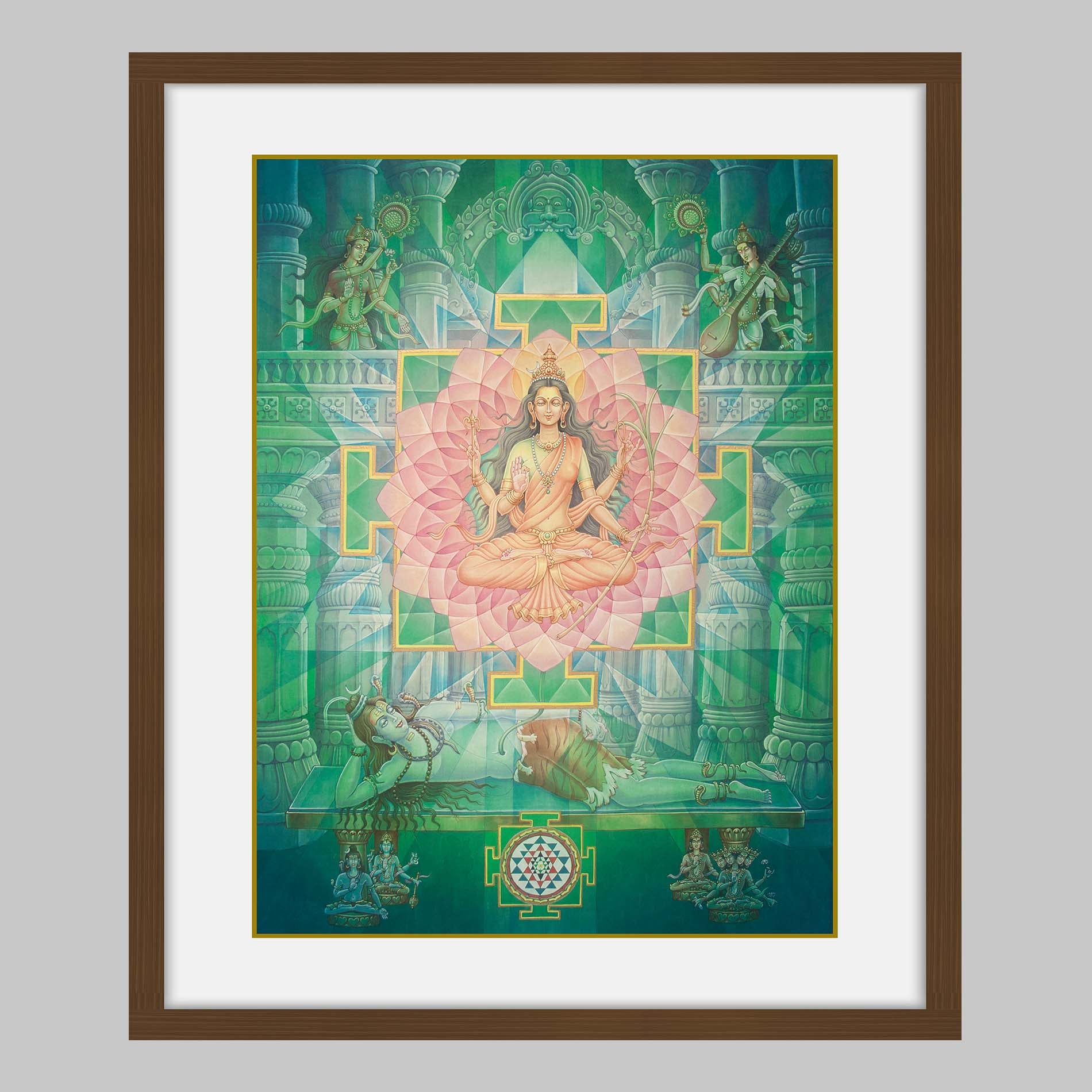 Tripura Sundari – High Quality Print of Artwork by Pieter Weltevrede - Sagar World
