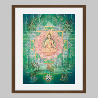 Tripura Sundari – High Quality Print of Artwork by Pieter Weltevrede - Sagar World