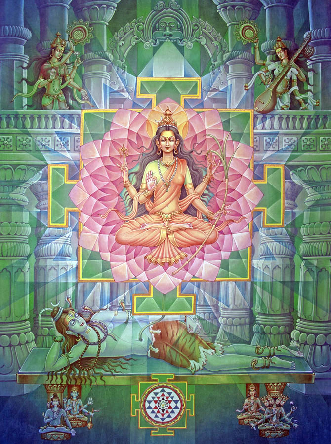 Tripura Sundari – High Quality Print of Artwork by Pieter Weltevrede - Sagar World