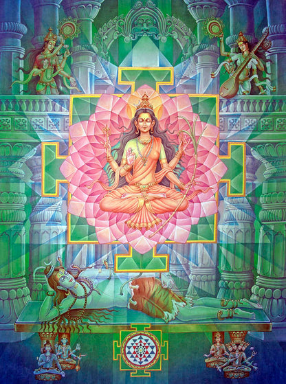 Tripura Sundari – High Quality Print of Artwork by Pieter Weltevrede - Sagar World
