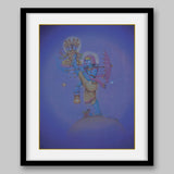 Vamana covering earth to heaven in a single stride – High Quality Print of Artwork by Pieter Weltevrede - Sagar World