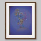 Vamana covering earth to heaven in a single stride – High Quality Print of Artwork by Pieter Weltevrede - Sagar World