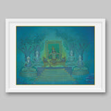 Several generations of King Sagar observing penance – High Quality Print of Artwork by Pieter Weltevrede - Sagar World