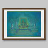 Several generations of King Sagar observing penance – High Quality Print of Artwork by Pieter Weltevrede - Sagar World