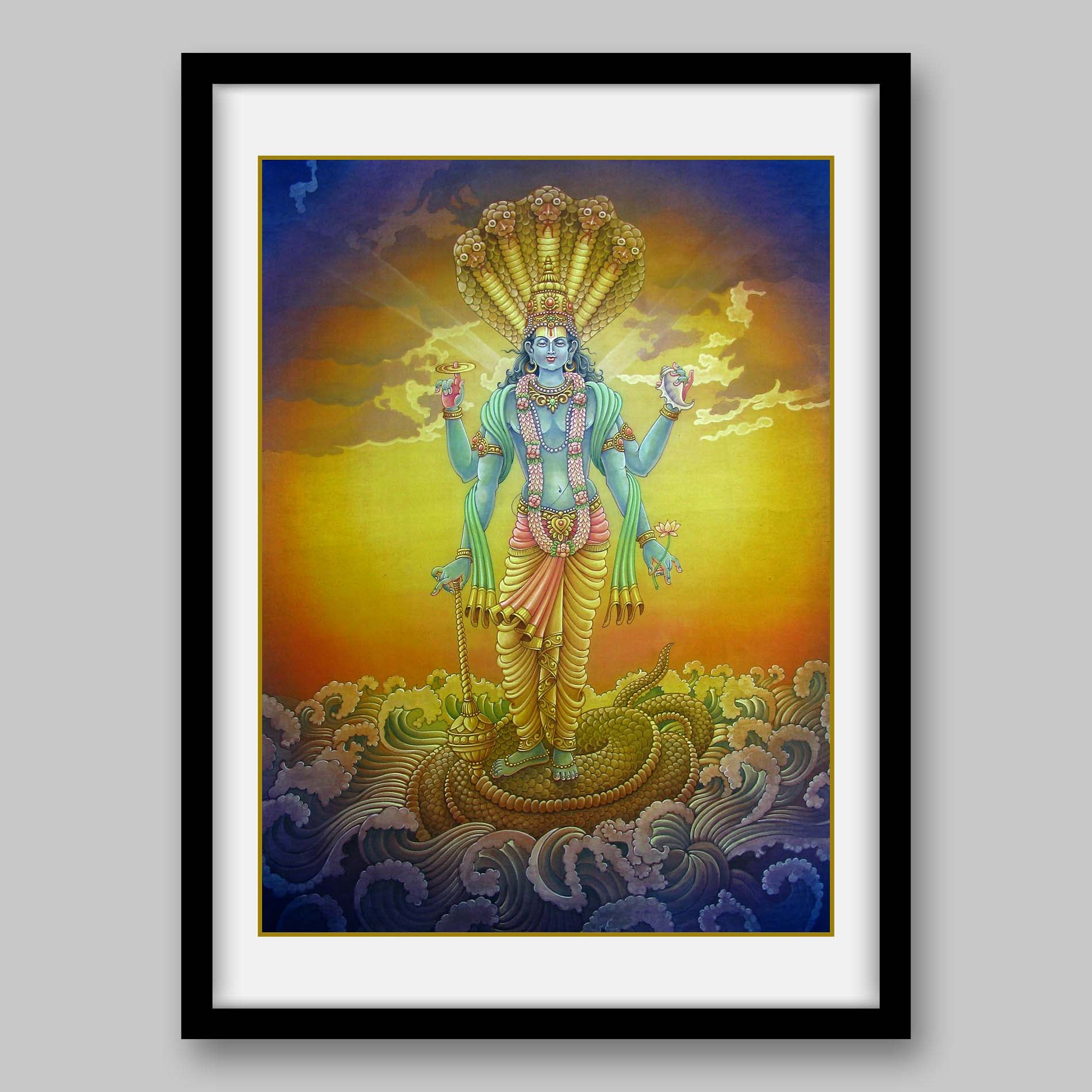 Vishnu - High Quality Print of Artwork by Pieter Weltevrede - Sagar World