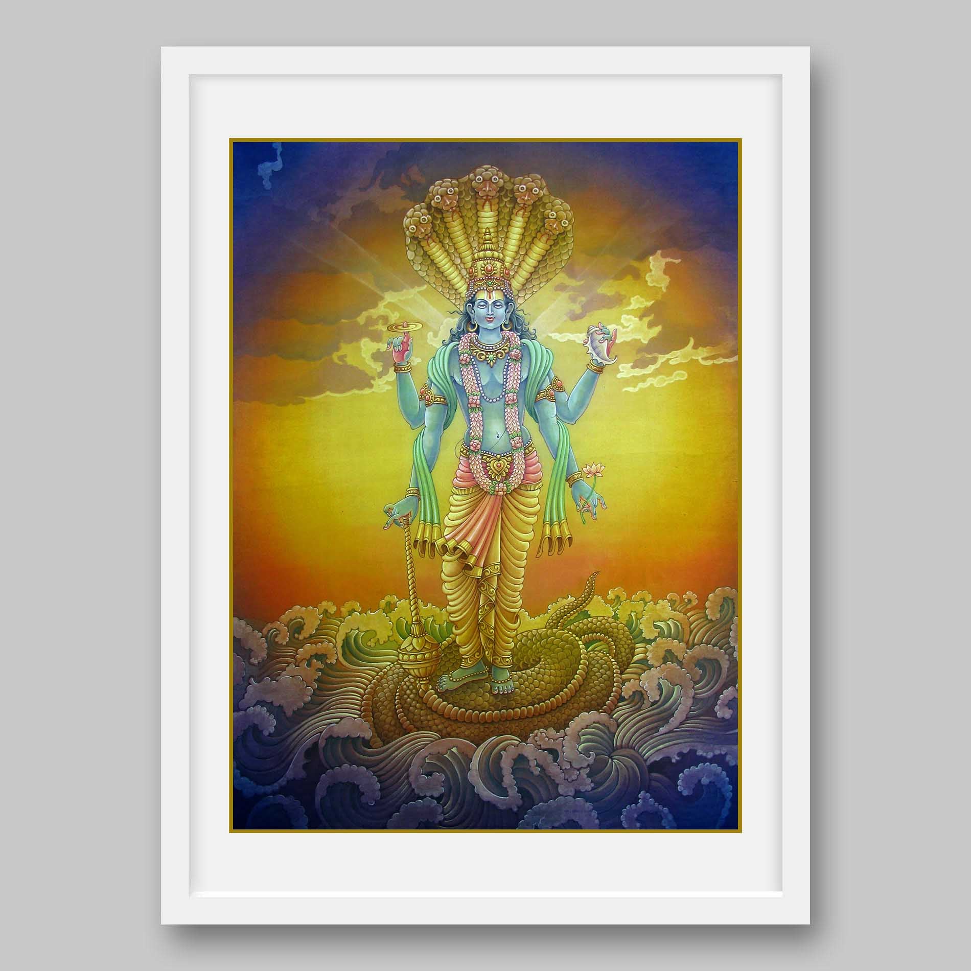 Vishnu - High Quality Print of Artwork by Pieter Weltevrede - Sagar World