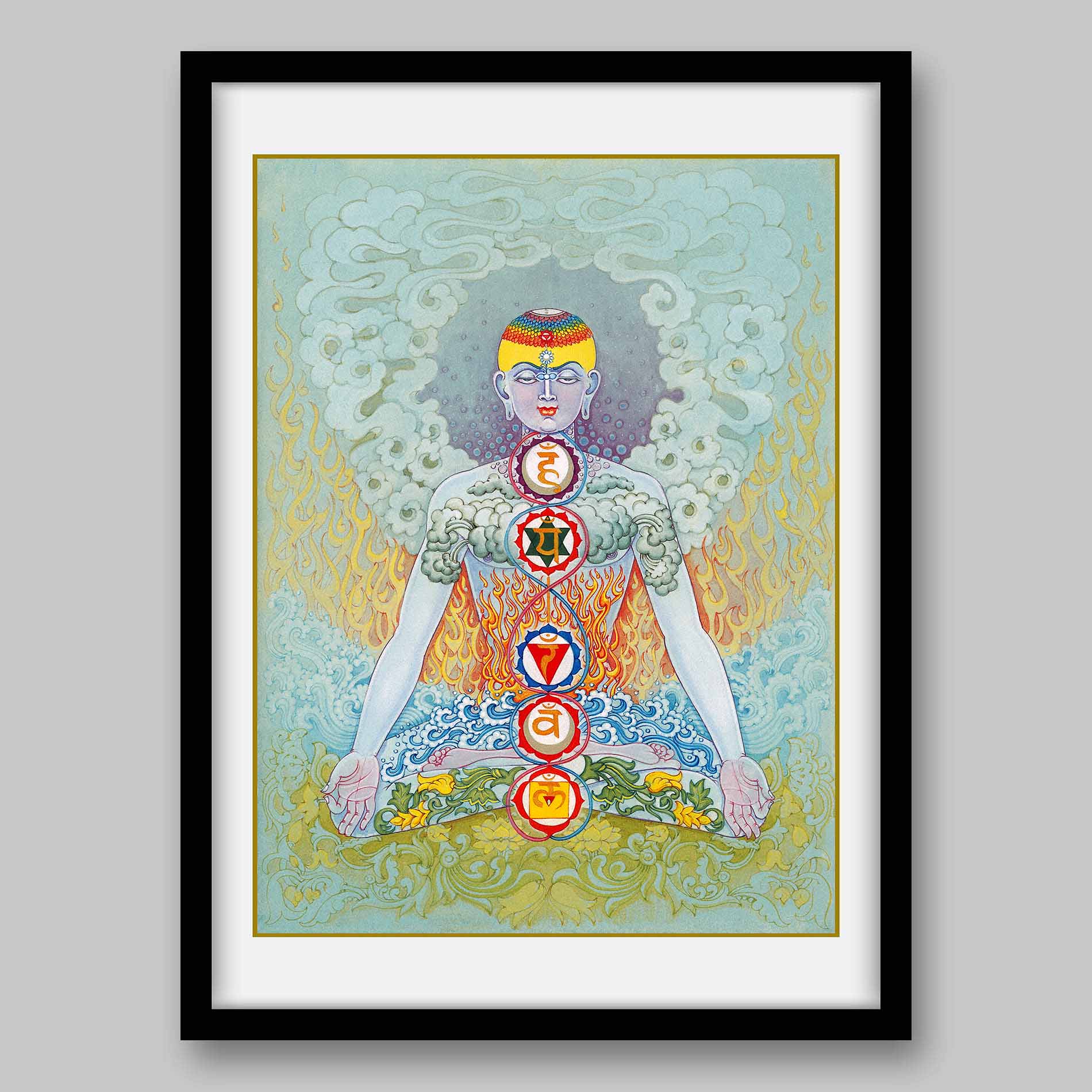 Seven Chakras – High Quality Print of Artwork by Pieter Weltevrede - Home Decor - Sagar World
