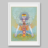 Seven Chakras – High Quality Print of Artwork by Pieter Weltevrede - Home Decor - Sagar World